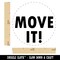 Move It Fun Text Self-Inking Rubber Stamp for Stamping Crafting Planners